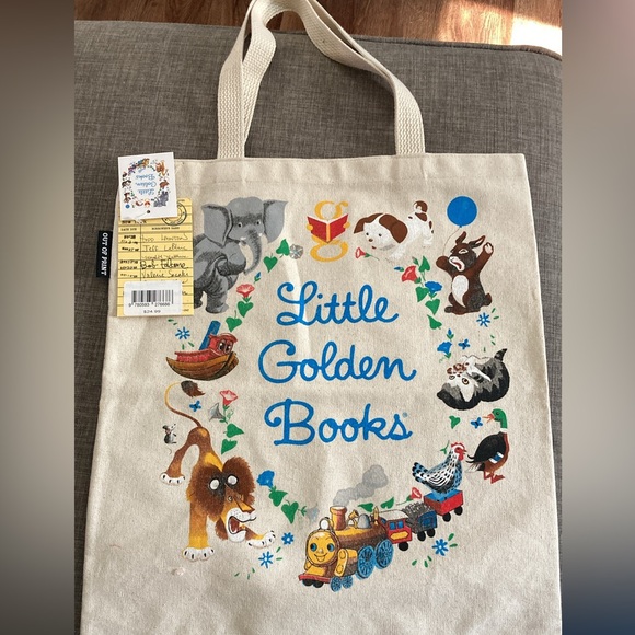 Out of Print Handbags - Out of Print Little Golden Books Beige Canvas Tote